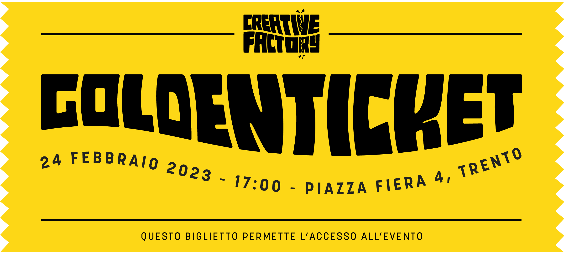 golden ticket fronte